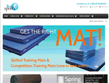 Tablet Screenshot of gymnastics-equipment.com